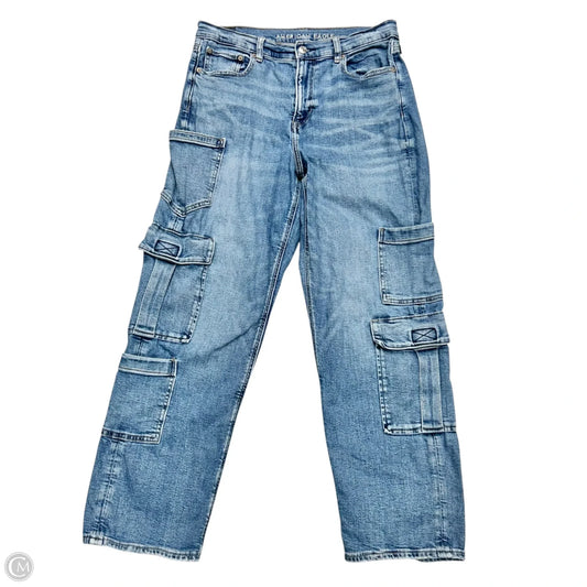 Jeans Boyfriend By American Eagle In Blue Denim, Size: 10s