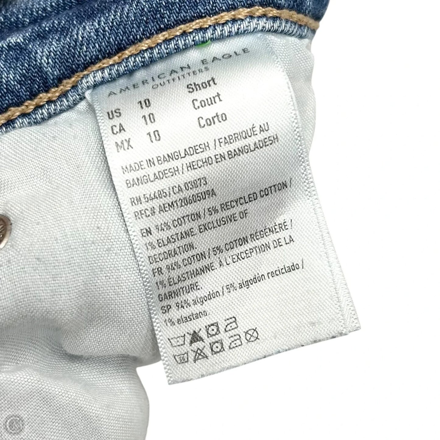 Jeans Boyfriend By American Eagle In Blue Denim, Size: 10s