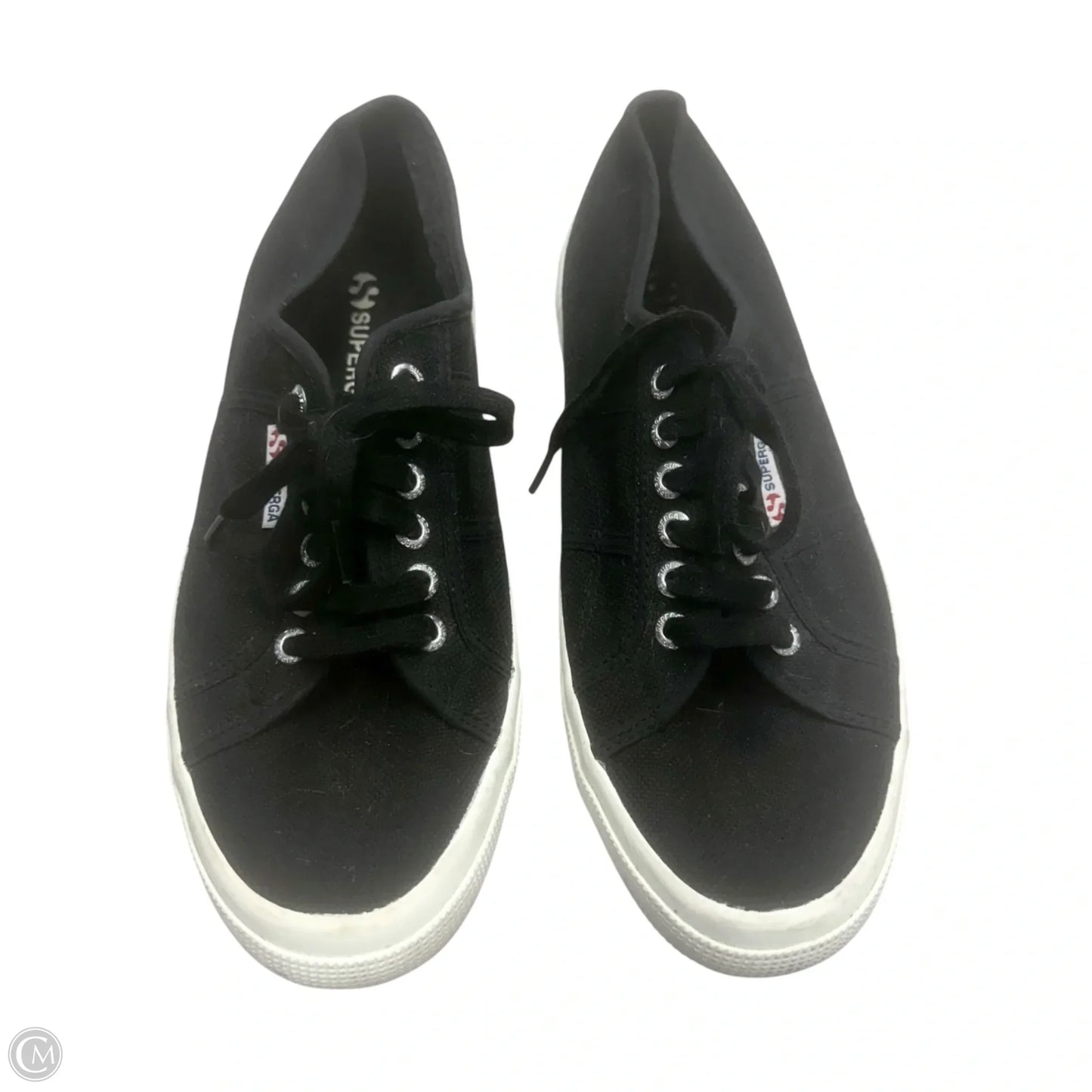 Shoes Sneakers By Superga In Black, Size: 10