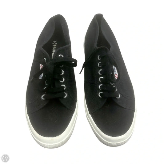 Shoes Sneakers By Superga In Black, Size: 10
