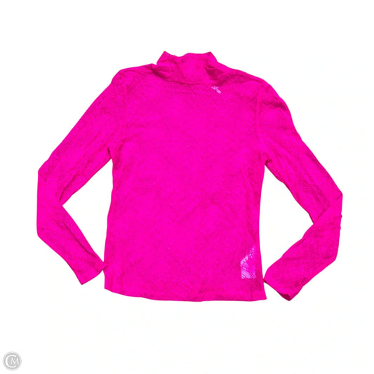 Top Long Sleeve By Anthropologie In Pink, Size: M