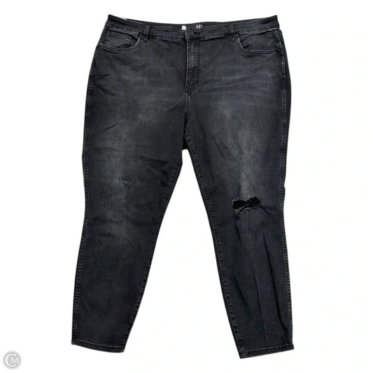 Jeans Skinny By Kut In Black Denim, Size: 22