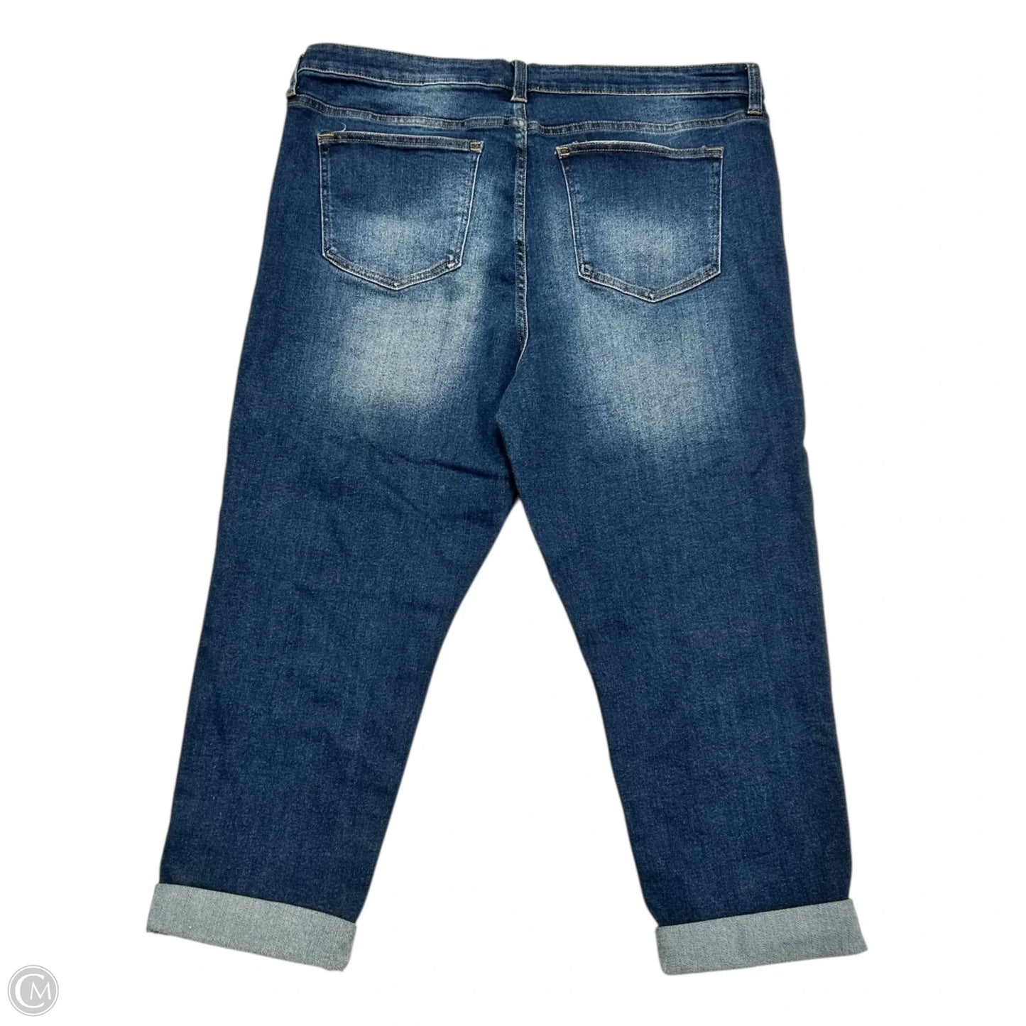 Jeans Straight By Mollu Isadora In Blue Denim, Size: 22
