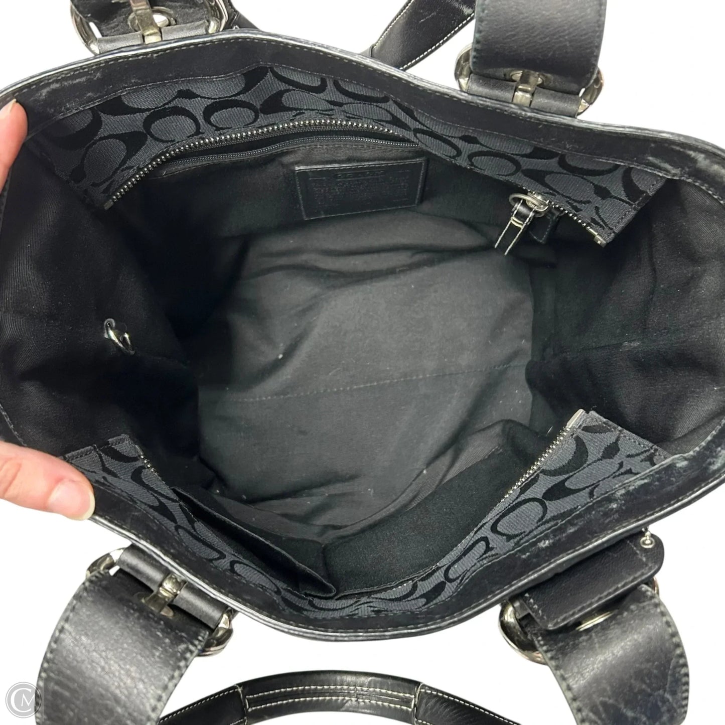 Tote Designer By Coach, Size: Medium