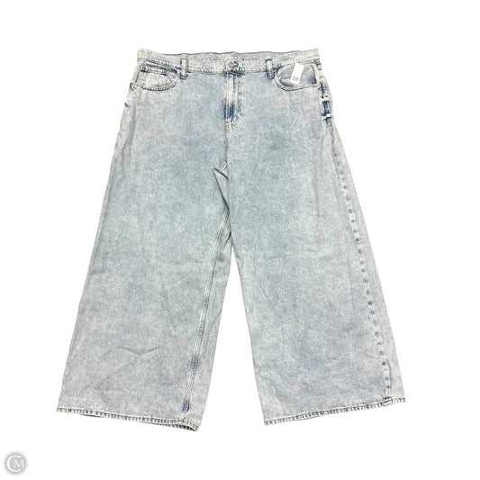 Jeans Wide Leg By Gap In Blue Denim, Size: 20