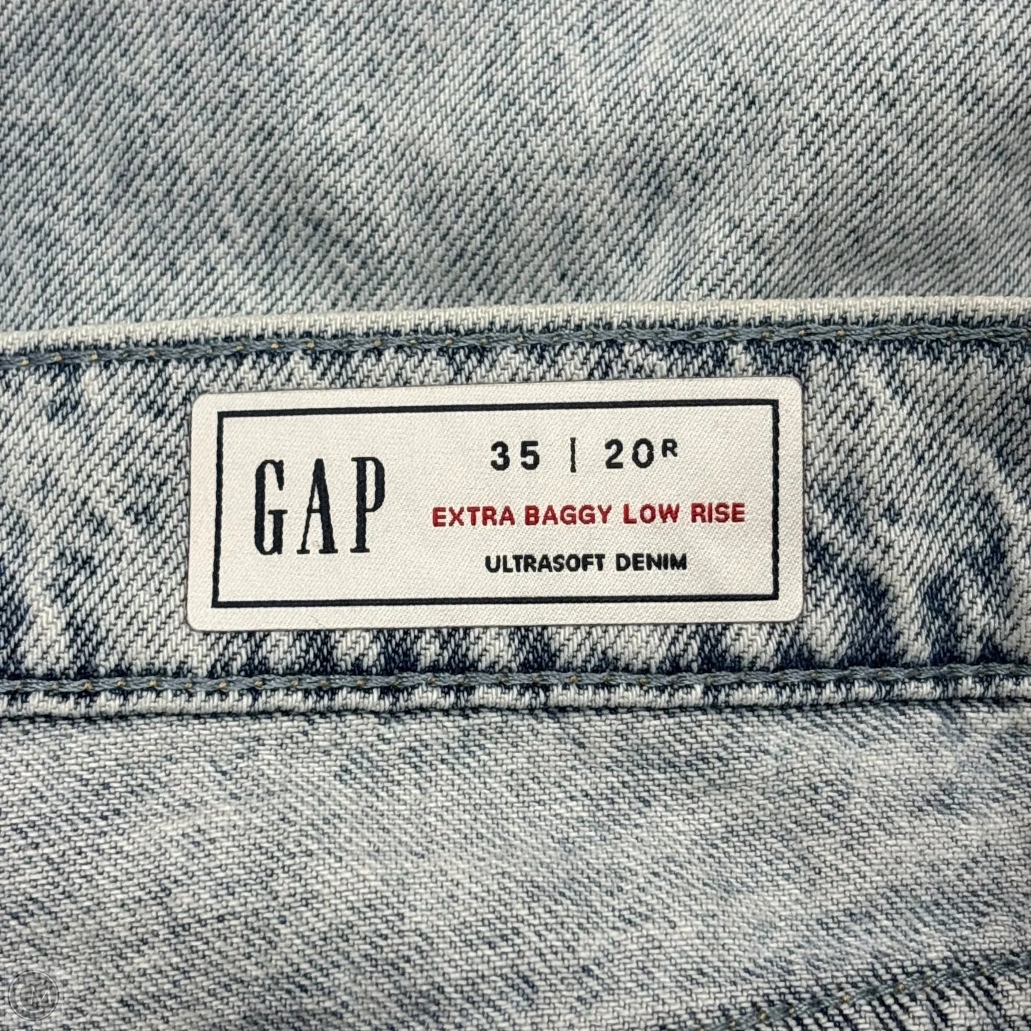 Jeans Wide Leg By Gap In Blue Denim, Size: 20
