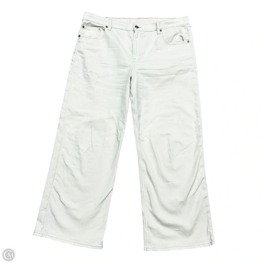 Pants Wide Leg By American Eagle In Cream, Size: 16