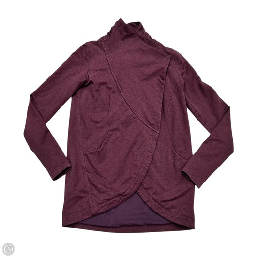 Athletic Jacket By Lululemon In Maroon, Size: S