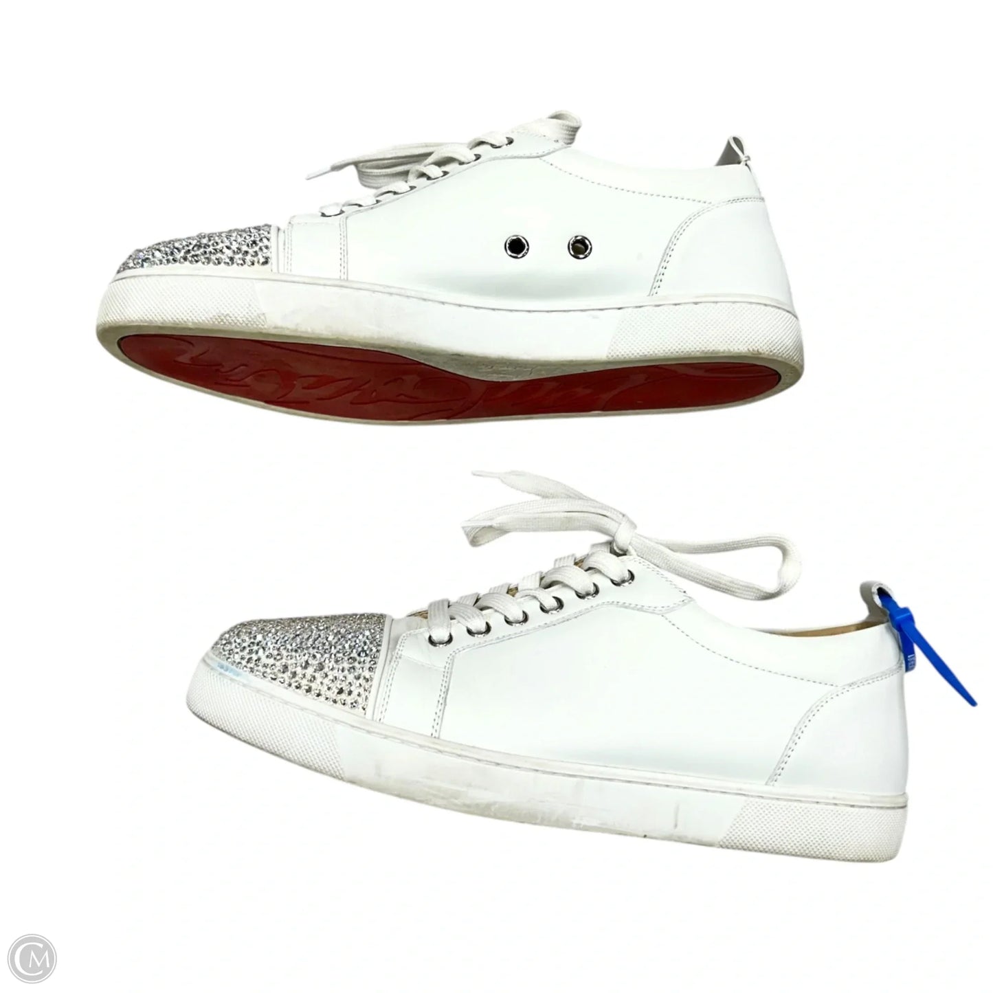 Shoes Luxury Designer By Christian Louboutin In White, Size: 10