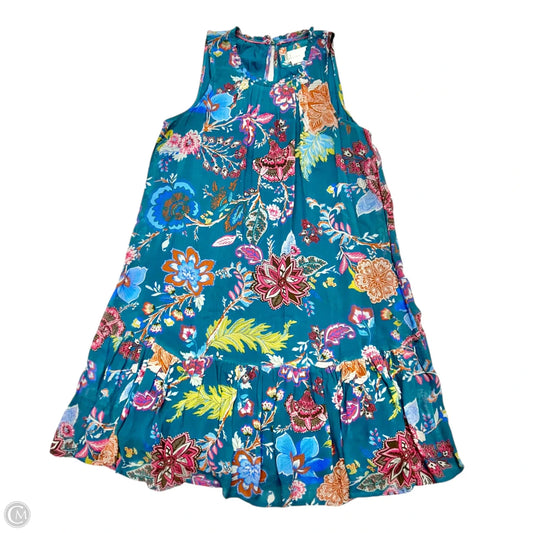 Dress Casual Short By Anthropologie In Blue & Pink, Size: Xs