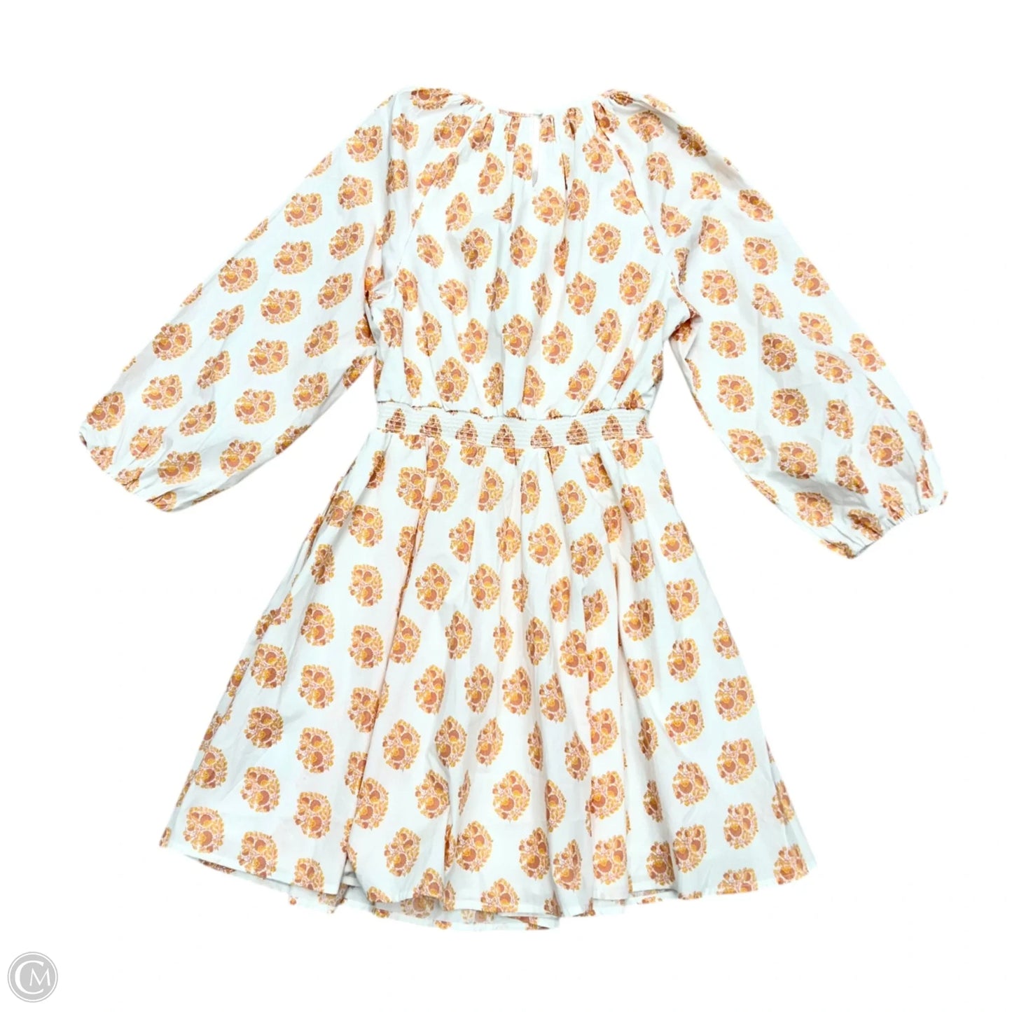 Dress Casual Short By J. Crew In Orange & White, Size: Xs