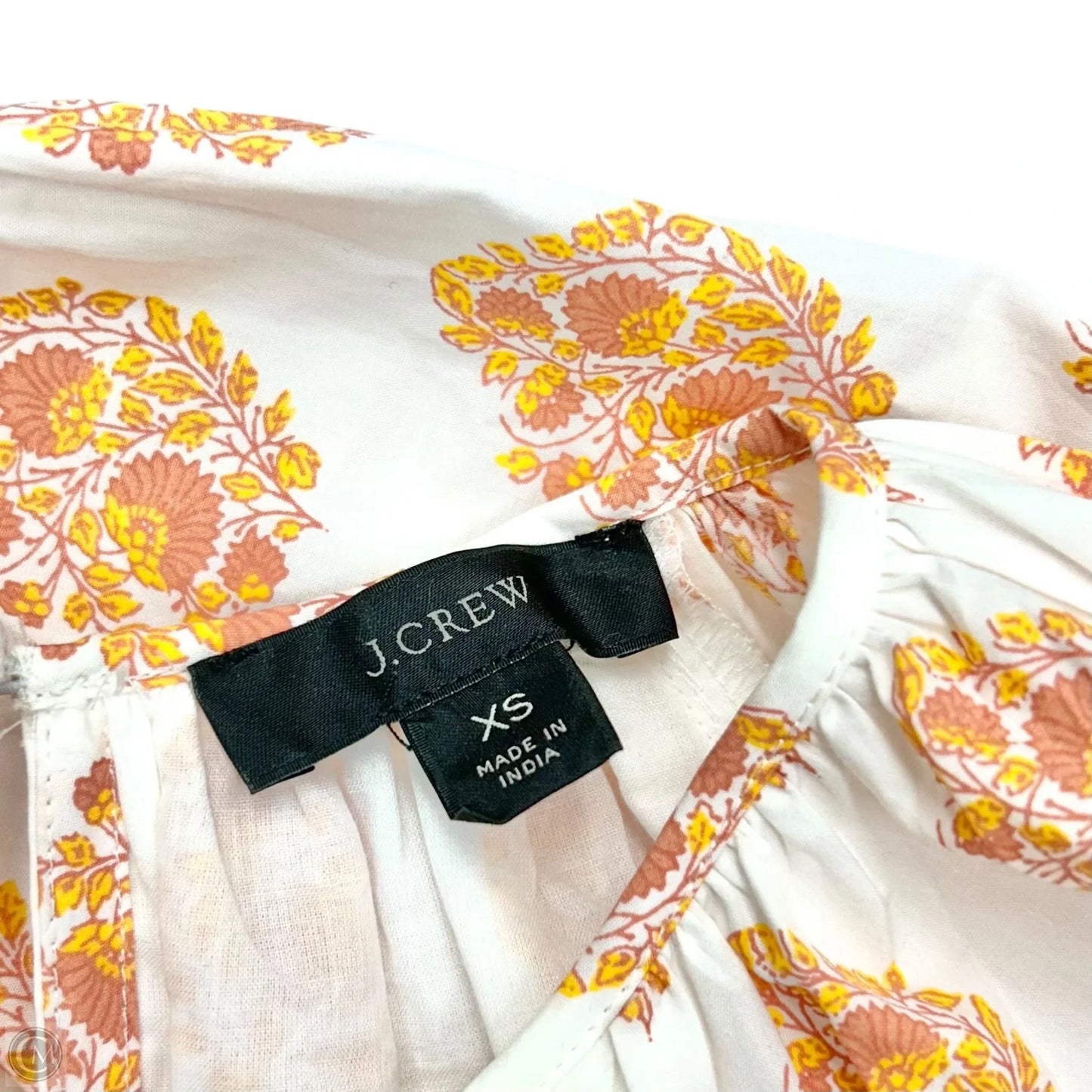 Dress Casual Short By J. Crew In Orange & White, Size: Xs