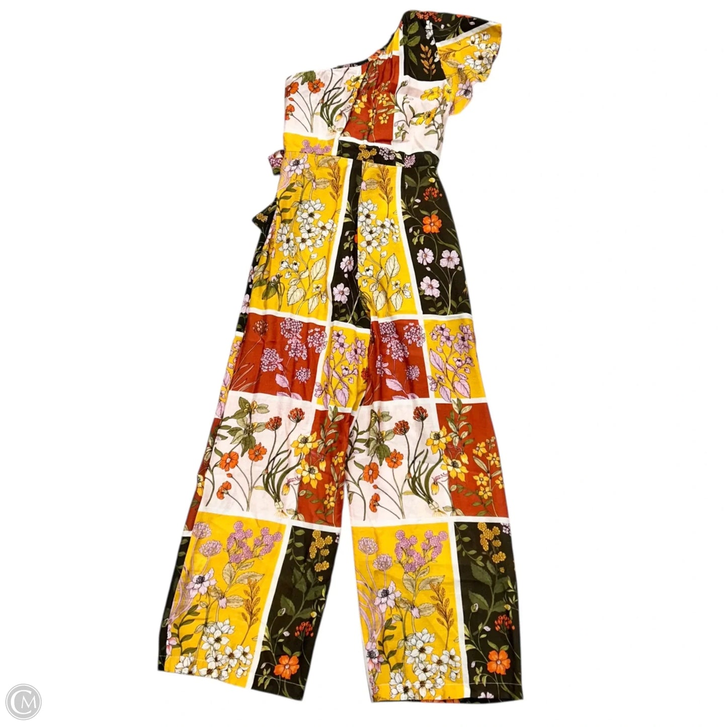 Jumpsuit By Eva Franco In Pink & Yellow, Size: Sp