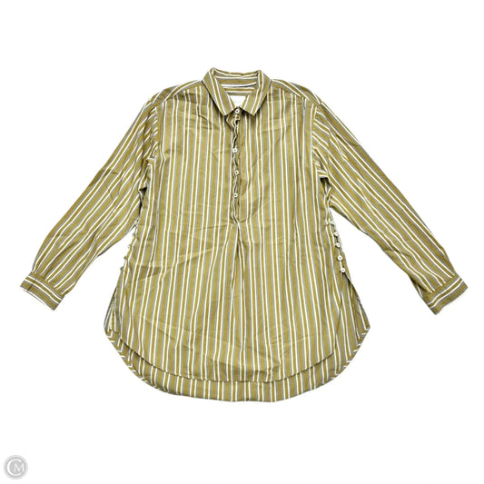 Top Long Sleeve By Anthropologie In Striped Pattern, Size: S