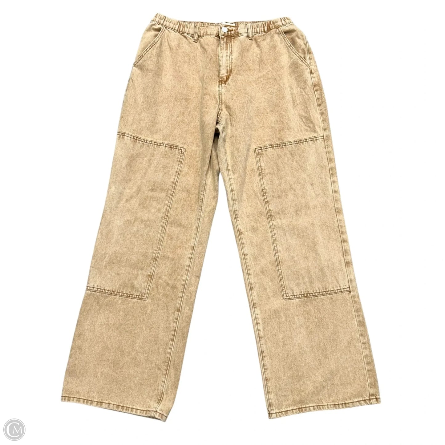 Pants Cargo & Utility By Fashion Nova In Tan Denim, Size: Xl