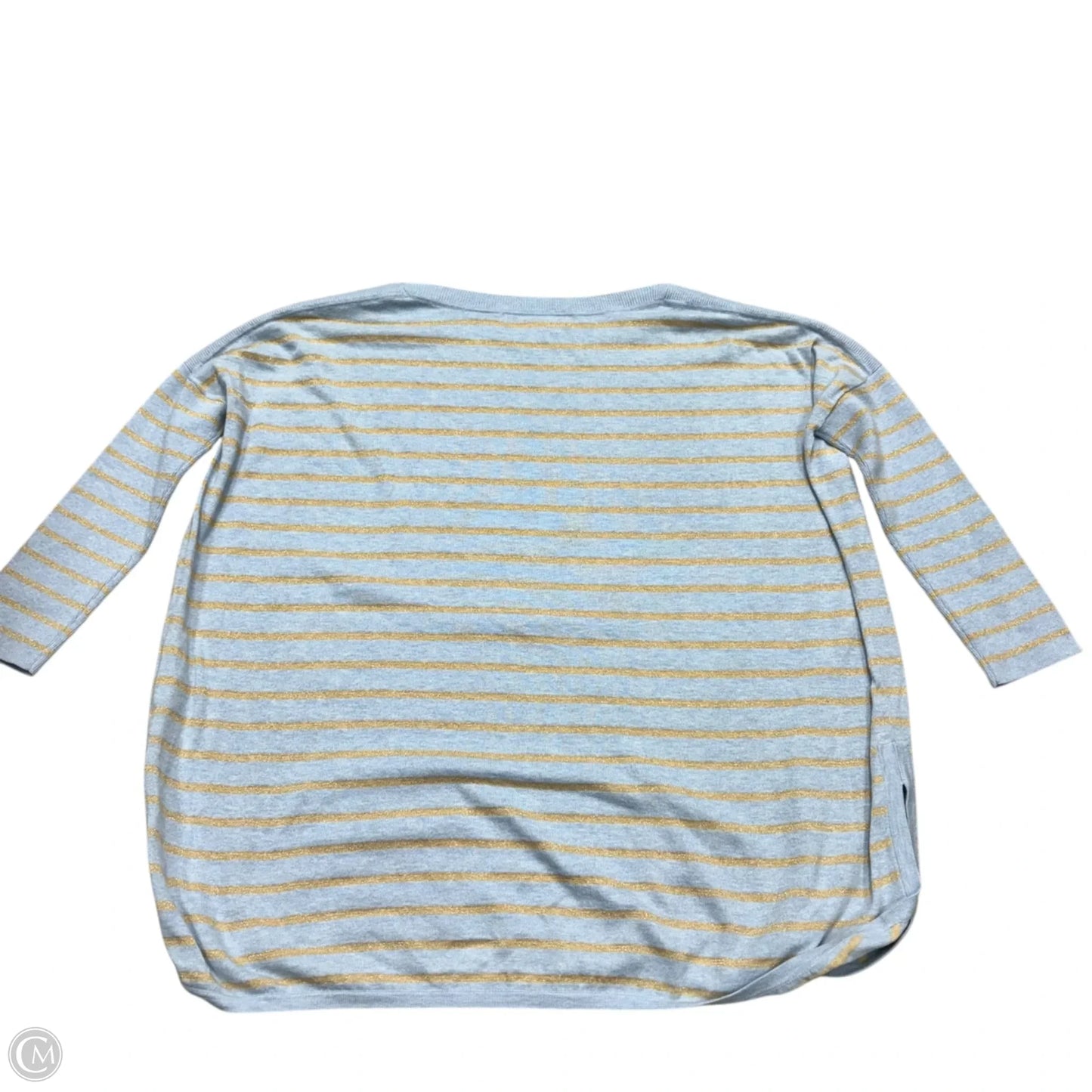 Top Long Sleeve Designer By Lilly Pulitzer In Blue & Gold, Size: Xs