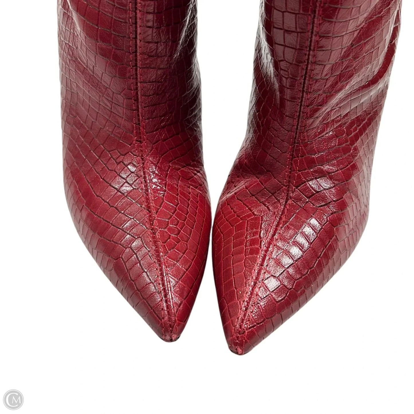 Boots Designer By Stuart Weitzman In Red, Size: 5