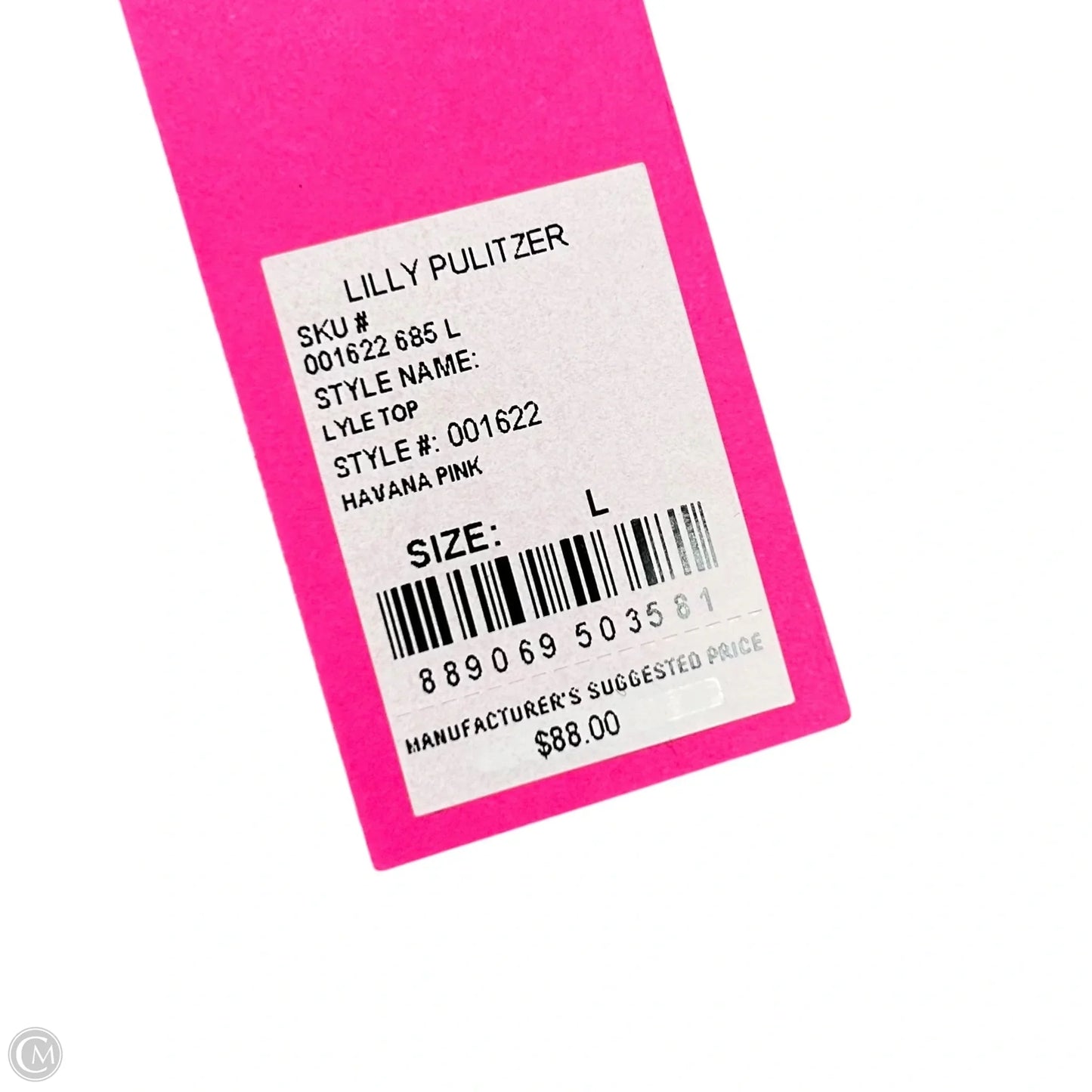 Top Sleeveless Designer By Lilly Pulitzer In Pink, Size: L