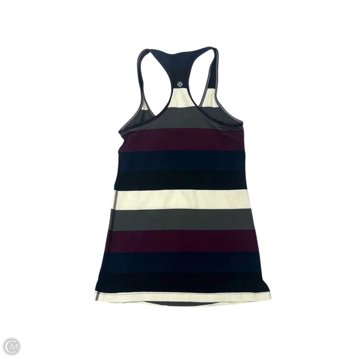 Athletic Tank Top By Lululemon In Grey & White, Size: S