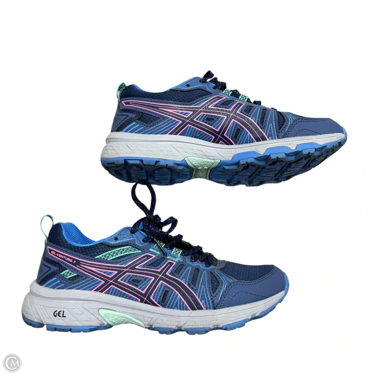 Shoes Athletic By Asics In Blue & Pink, Size: 6.5