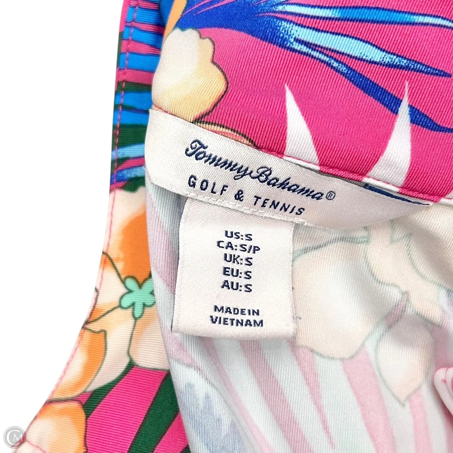 Athletic Jacket By Tommy Bahama In Tropical Print, Size: S