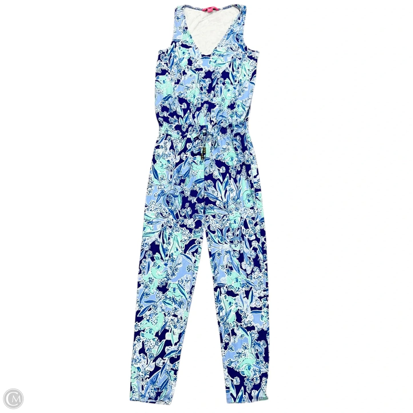 Jumpsuit Designer By Lilly Pulitzer In Blue & White, Size: Xs