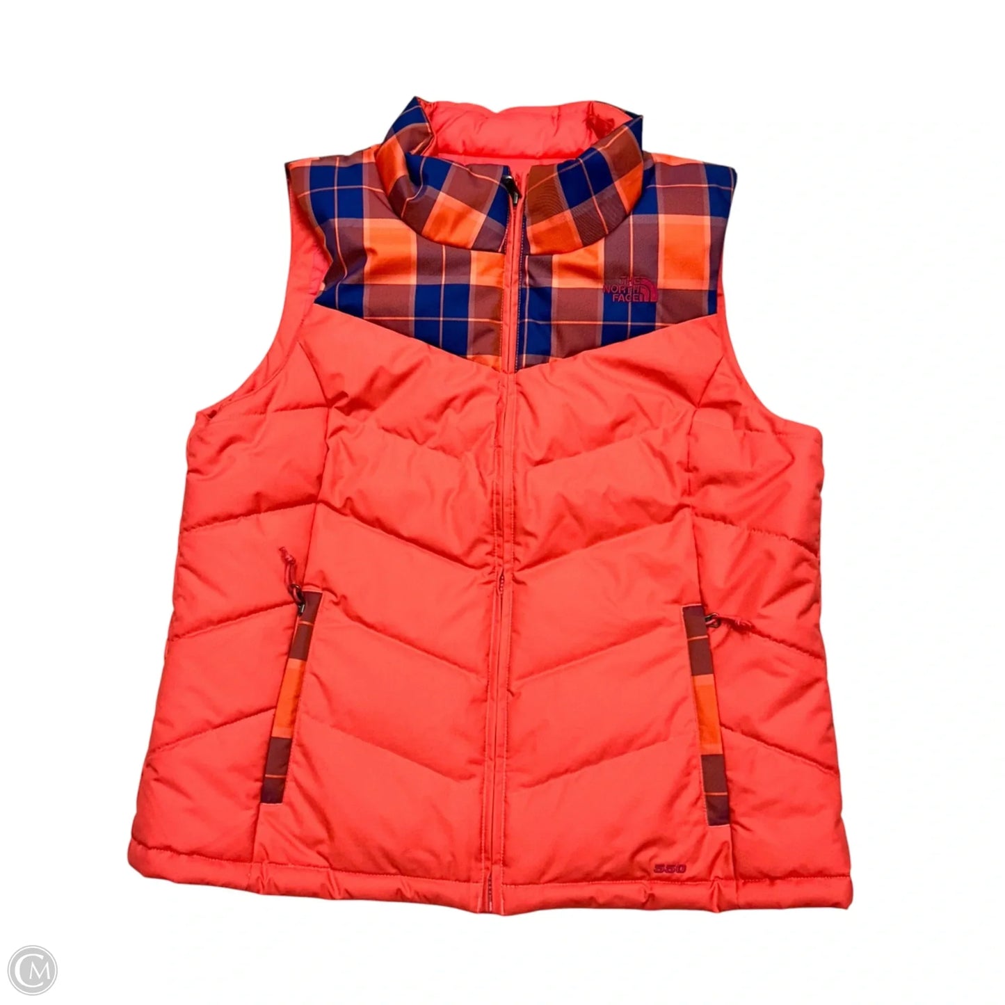 Vest Puffer & Quilted By The North Face In Blue & Red, Size: L