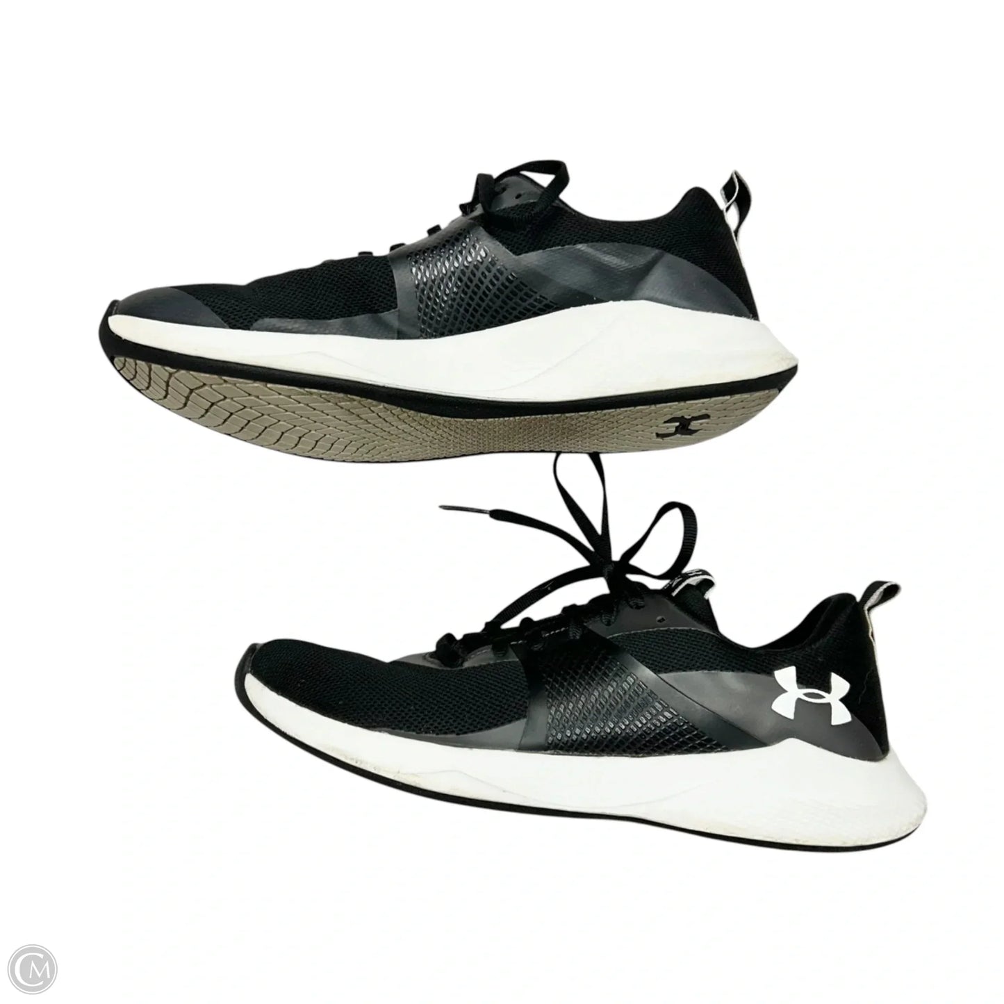 Shoes Athletic By Under Armour In Black & White, Size: 7
