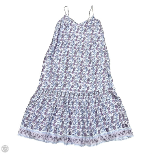 Dress Casual Maxi By J. Crew In Blue & Purple, Size: S