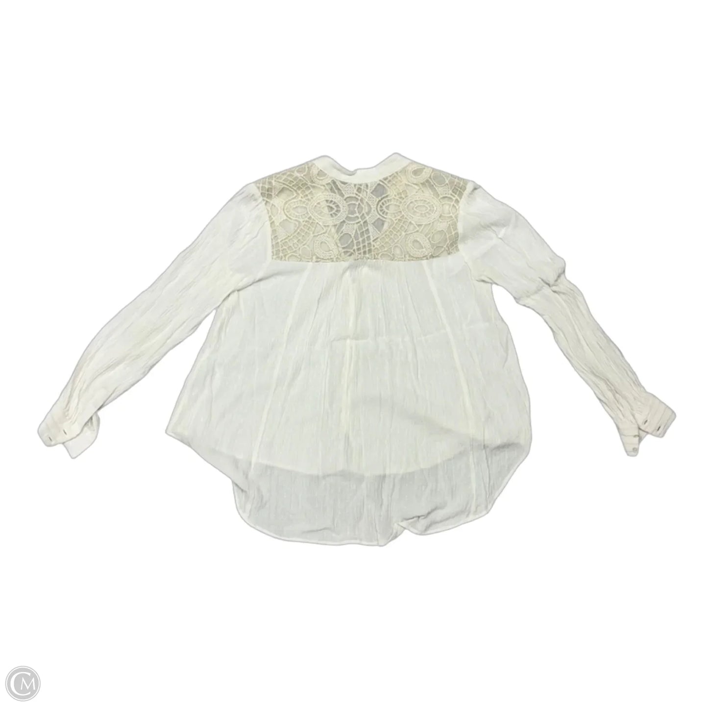 Top Long Sleeve By Free People In White, Size: Xs