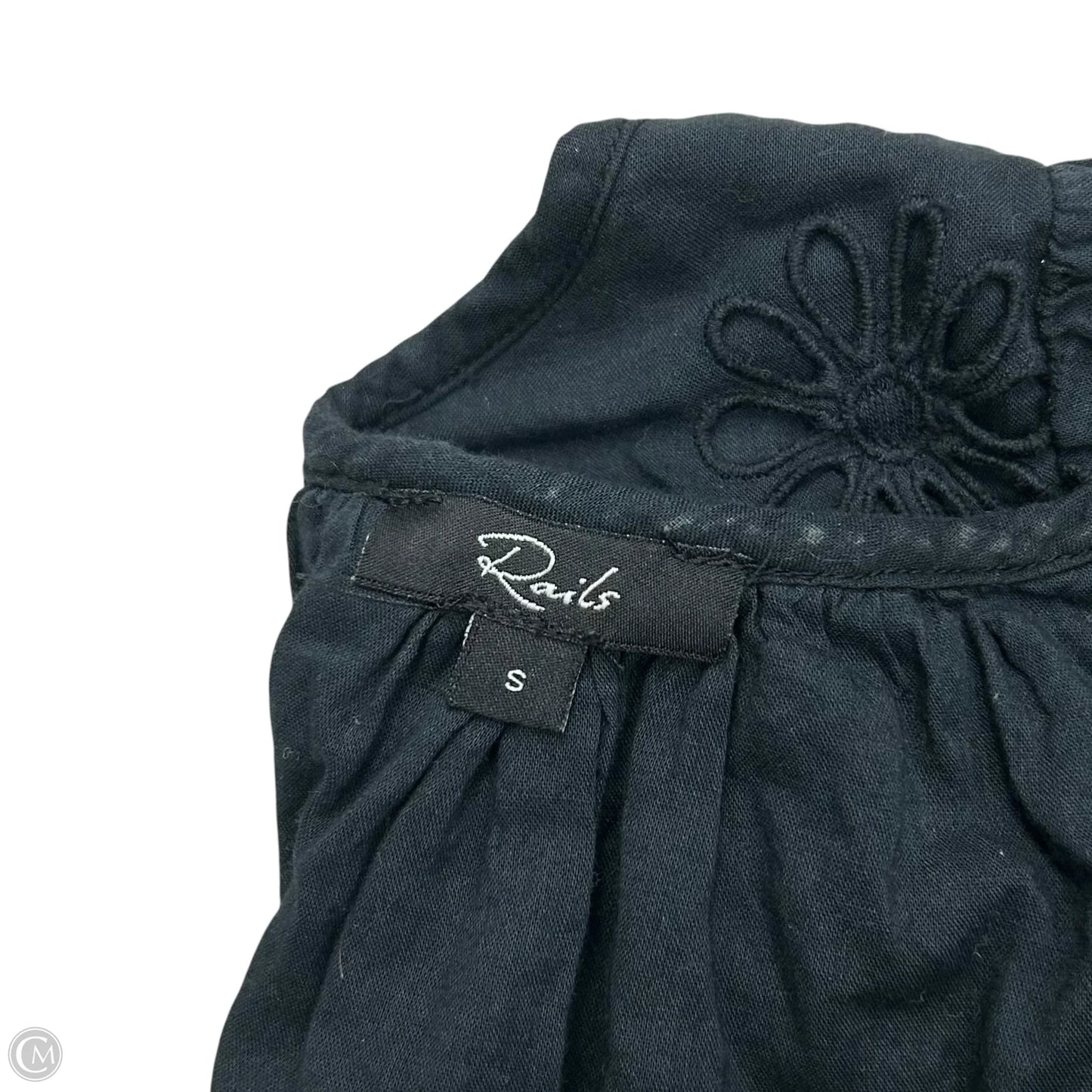 Top Short Sleeve By Rails In Black, Size: S