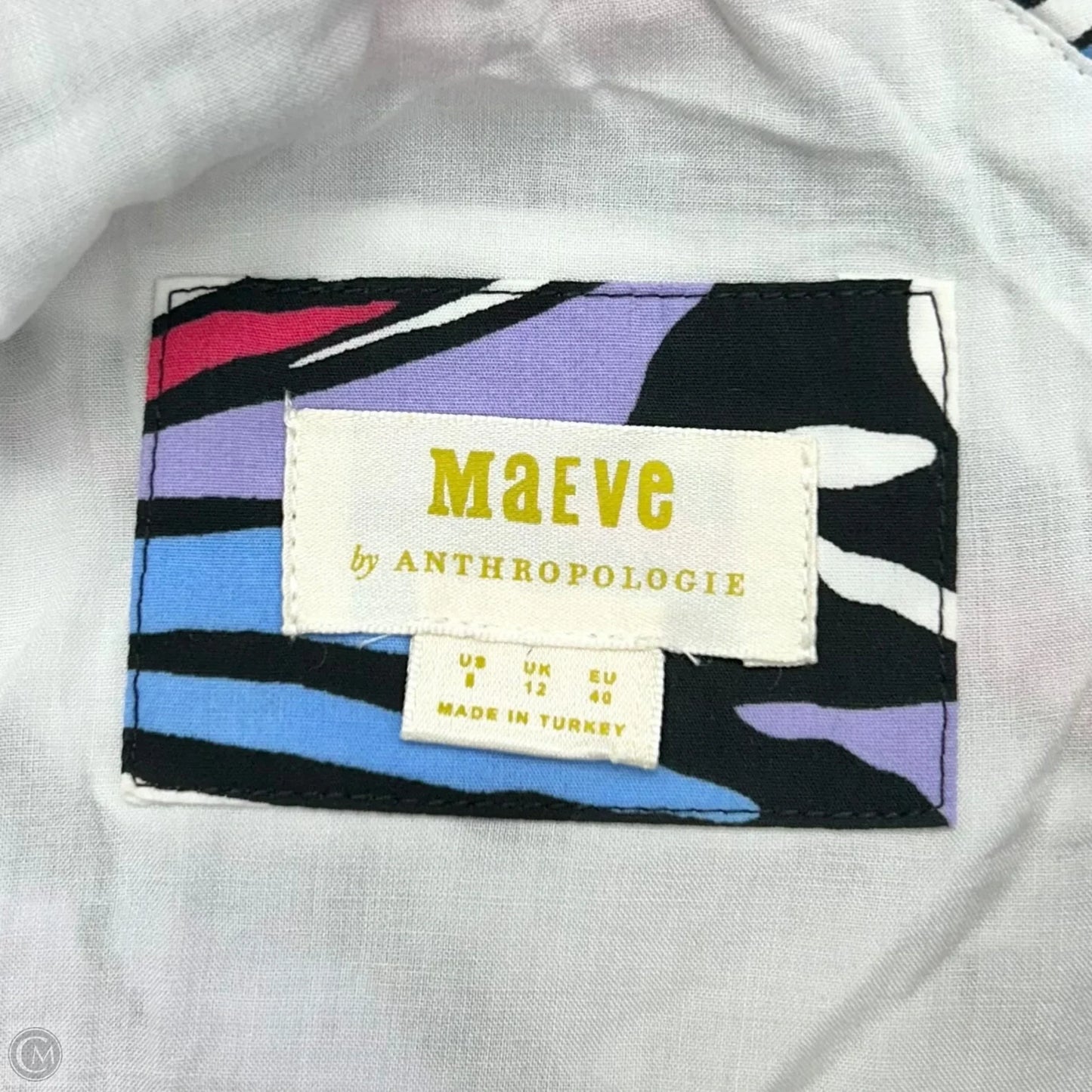 Dress Casual Maxi By Maeve In Blue & Pink, Size: M