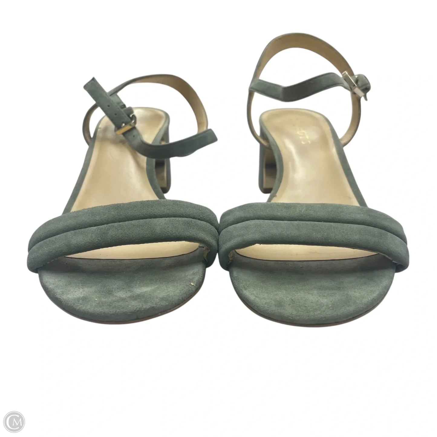 Sandals Heels Block By Talbots In Green, Size: 9