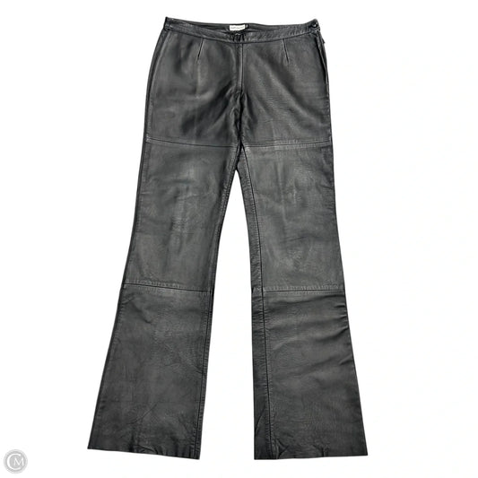Pants Leather By Emporio Armani In Black, Size: L