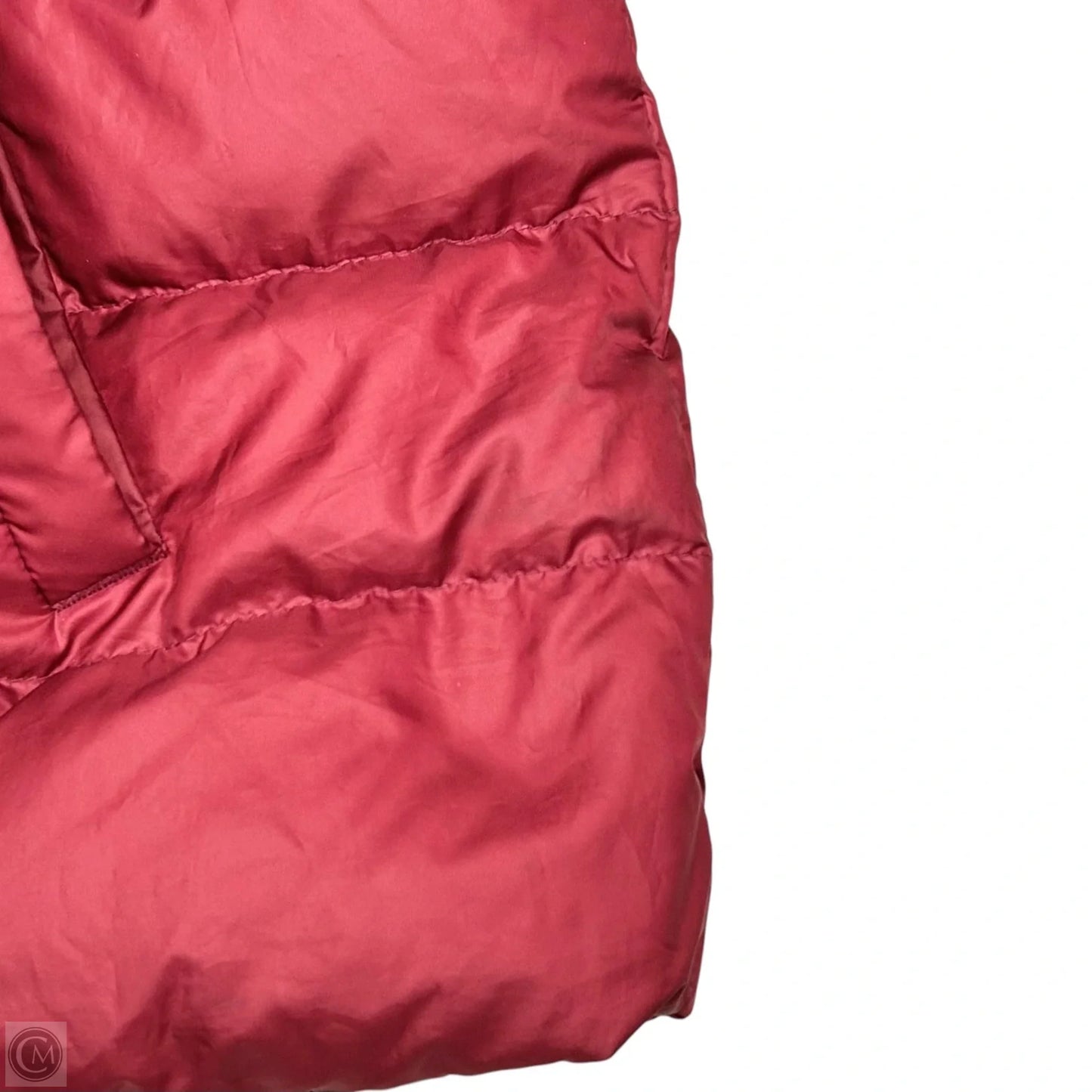 Coat Luxury Designer By Burberry In Red, Size: Xs
