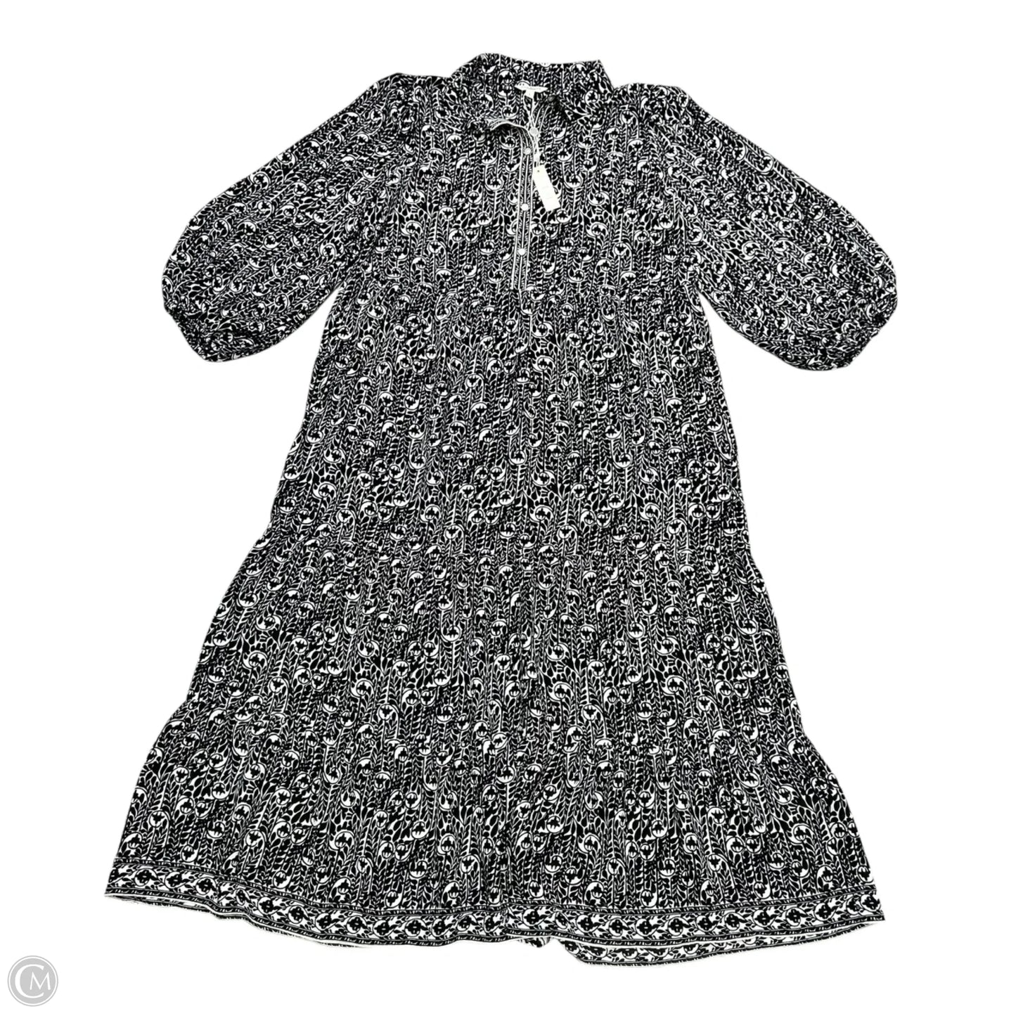 Dress Casual Maxi By Max Studio In Black & White, Size: L