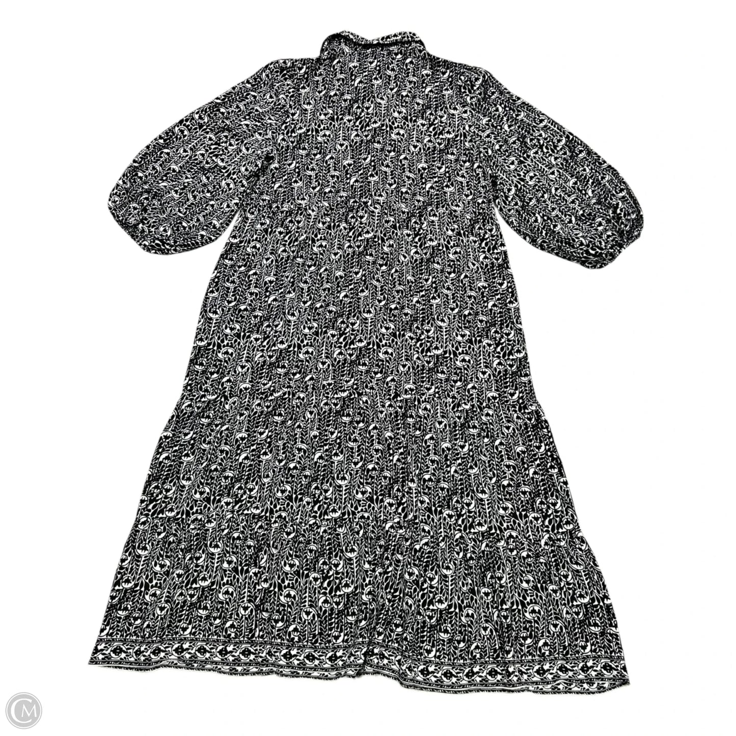 Dress Casual Maxi By Max Studio In Black & White, Size: L