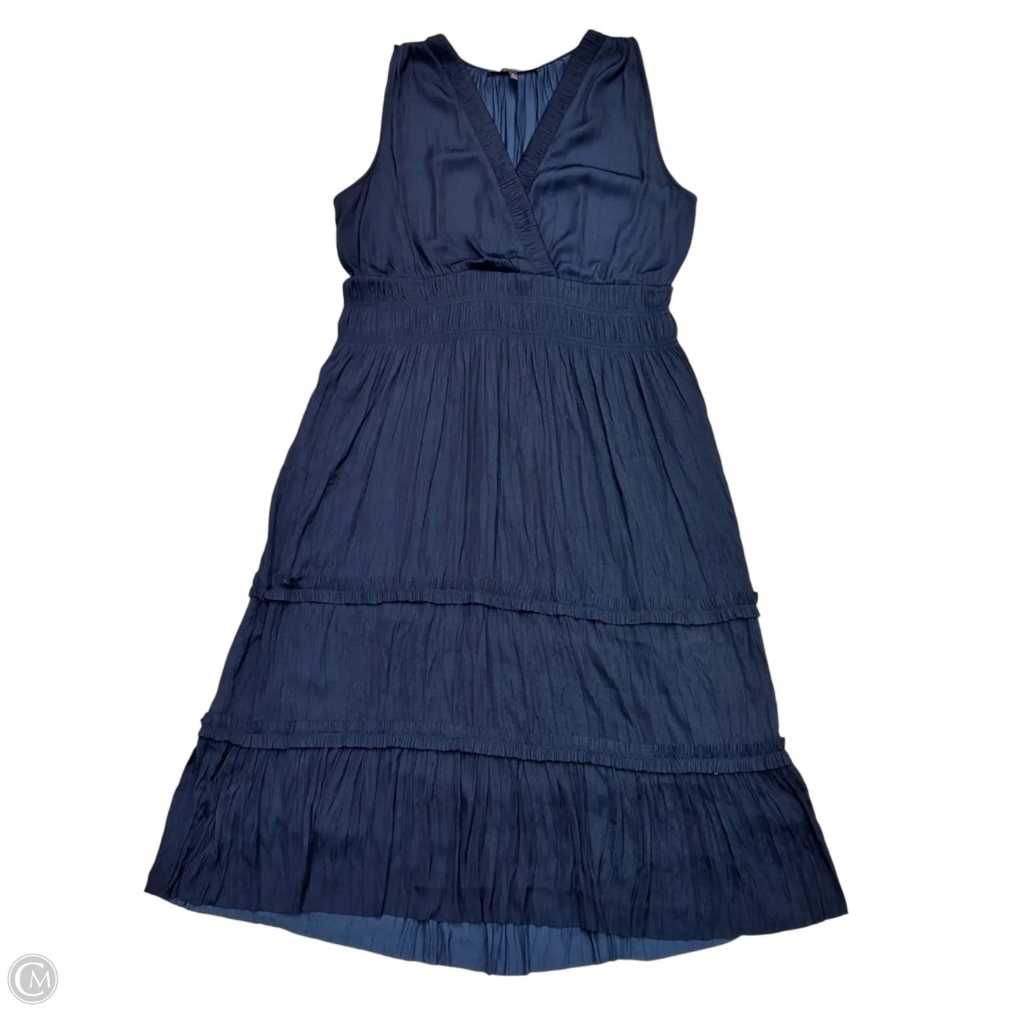 Dress Casual Maxi By White House Black Market In Navy, Size: L