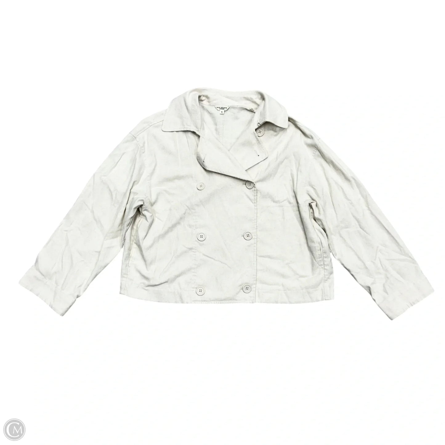 Jacket Shirt By Max Studio In Cream, Size: Xl
