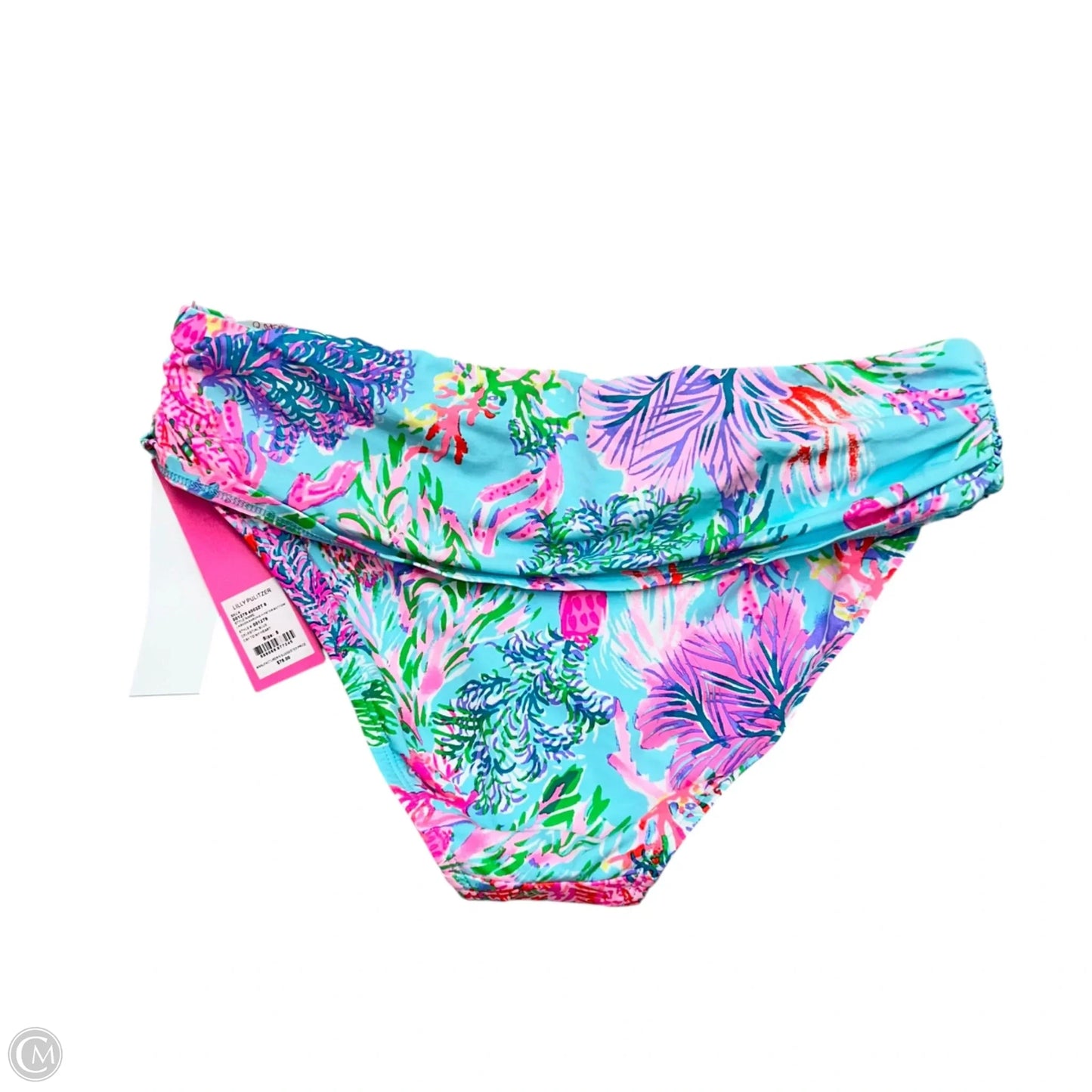 Swim Bottom Designer By Lilly Pulitzer In Blue & Pink, Size: 8