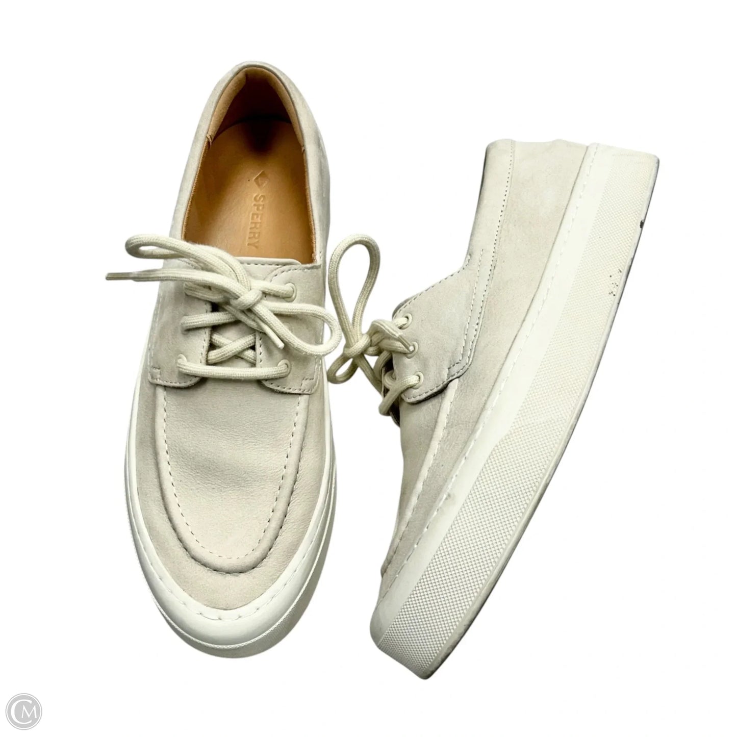 Shoes Sneakers By Sperry In Cream, Size: 8.5