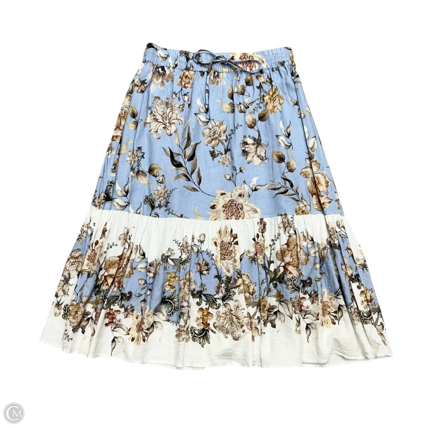 Skirt Maxi By Rachel Zoe In Blue & Tan, Size: M