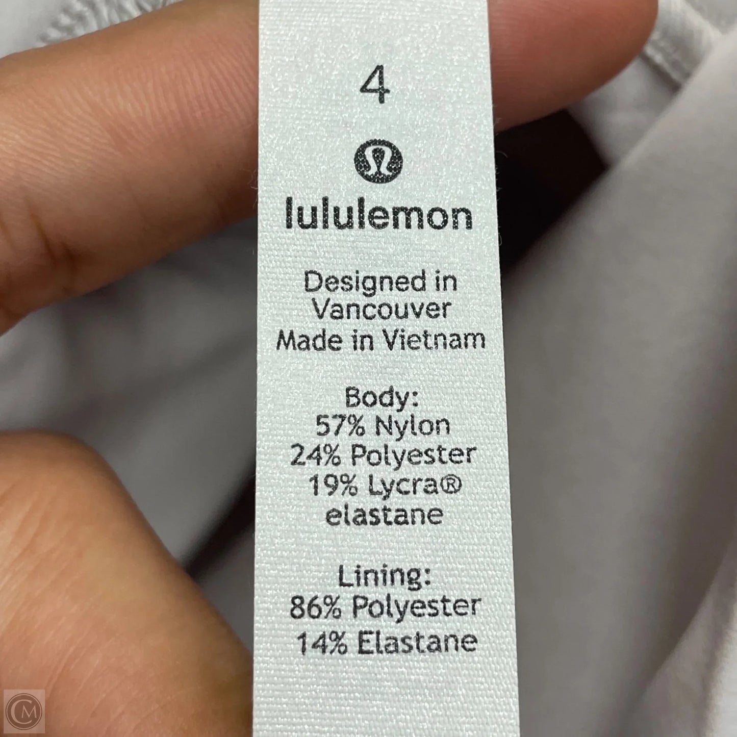 Athletic Sweatshirt Collar By Lululemon In Grey, Size: S