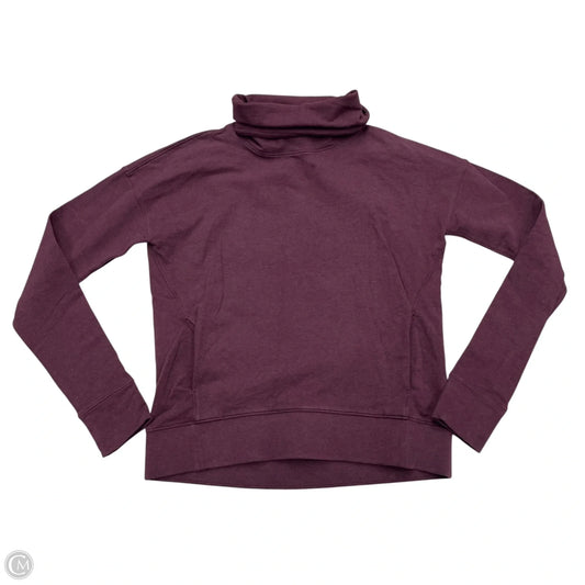 Athletic Sweatshirt Collar By Lululemon In Maroon, Size: S