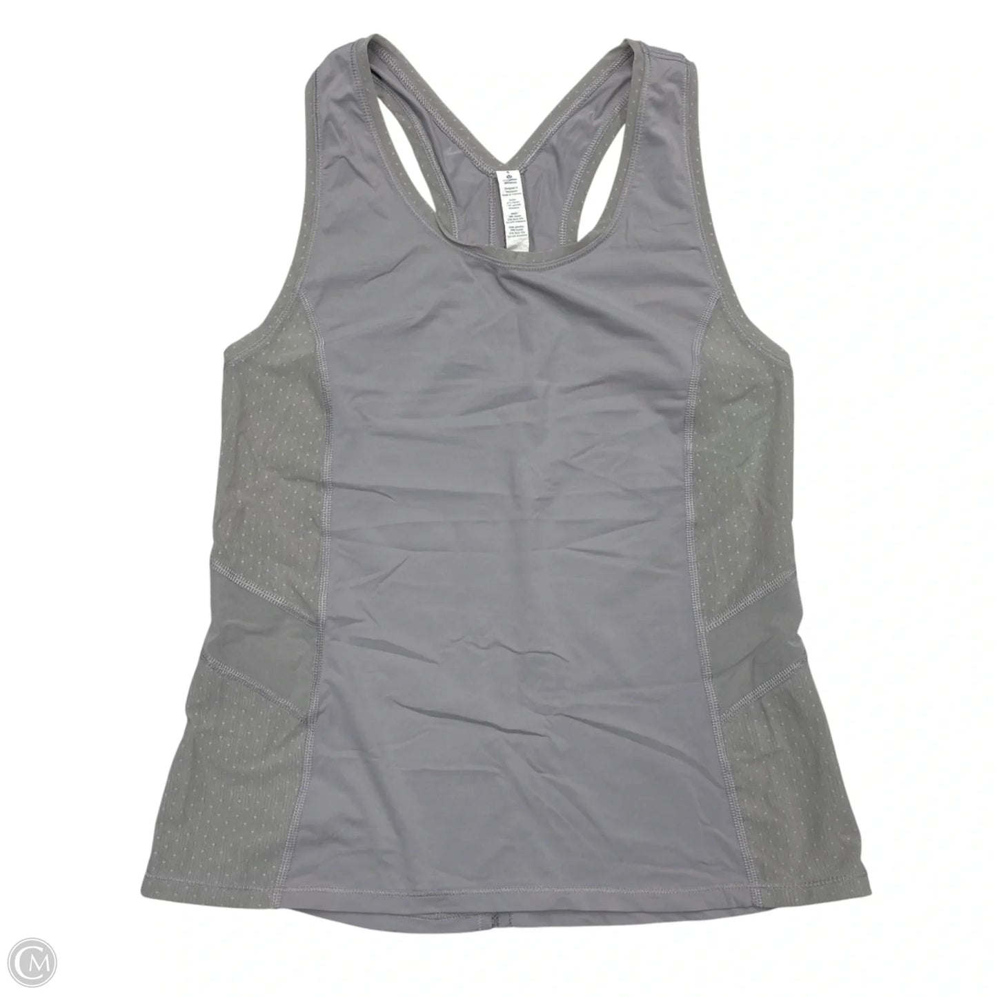 Athletic Tank Top By Lululemon In Grey, Size: S