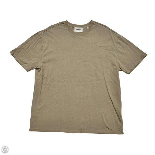 Top Short Sleeve By Essentials Fear Of God In Tan, Size: M
