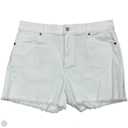 Shorts By Loft In White Denim, Size: 8