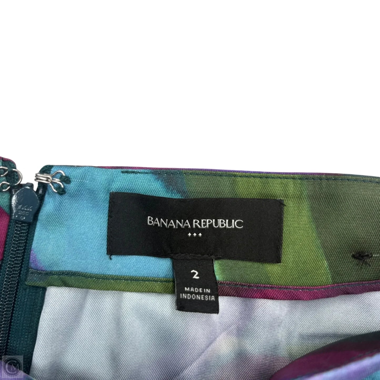 Skirt Midi By Banana Republic In Blue & Purple, Size: 2