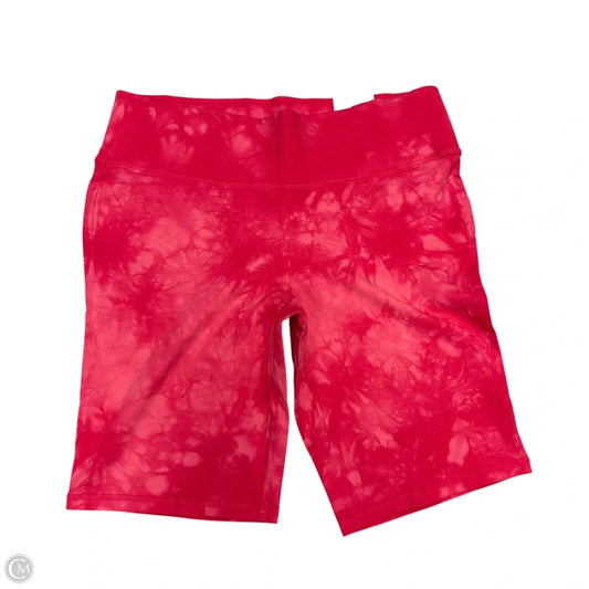 Athletic Shorts By Livi Active In Pink & White, Size: 2x
