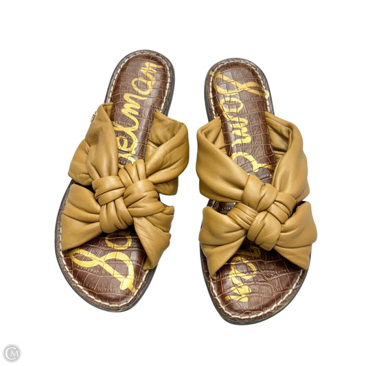 Sandals Flats By Sam Edelman In Tan, Size: 7.5